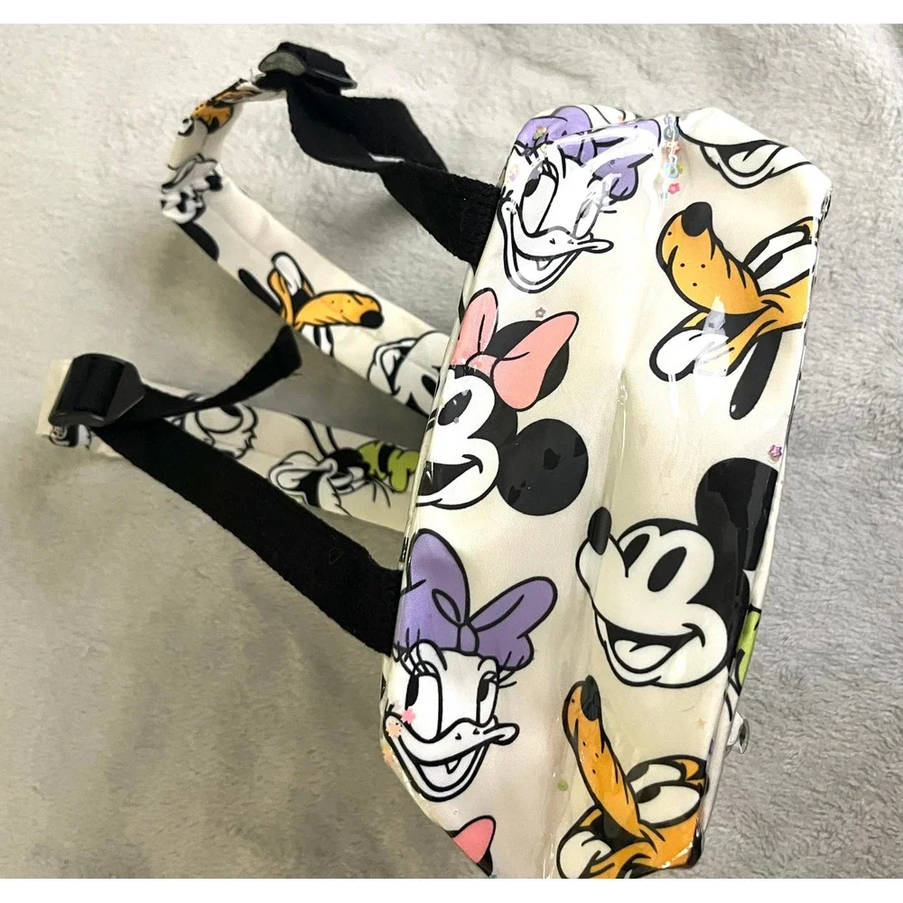 Zara Kids Disney 100 Mickey and Friends Sequin Confetti Backpack White Mini Bag